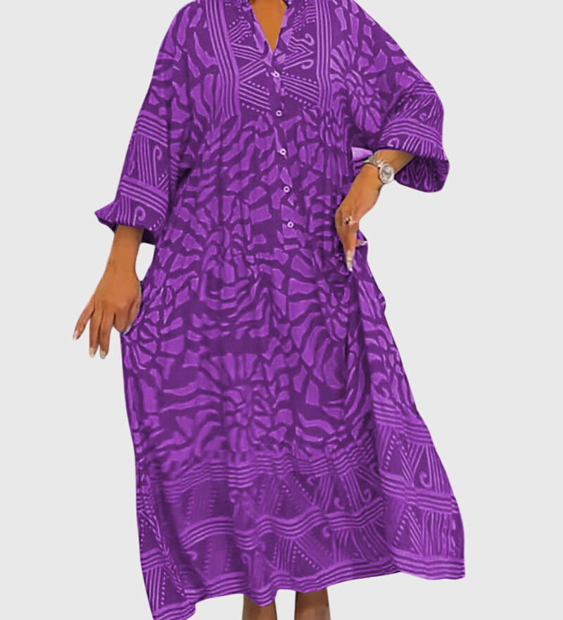 Lize | Maxi Jurk met Elegante Print