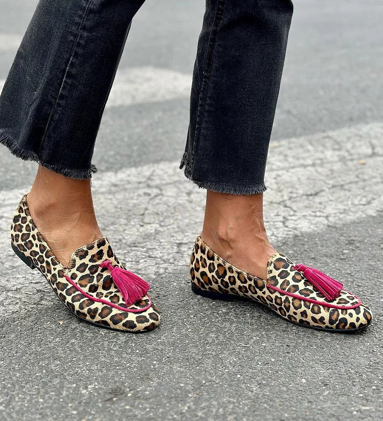 Rihanna - Leopardenprint mocassins