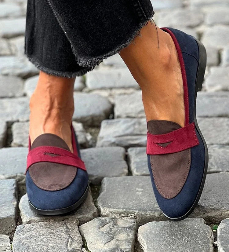 Sylvie - Bicolor Elegante Mocassin