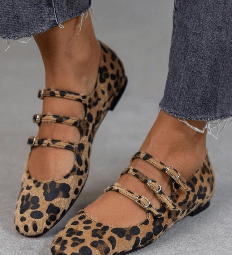 Angelie - Schoenen met Luipaardprint