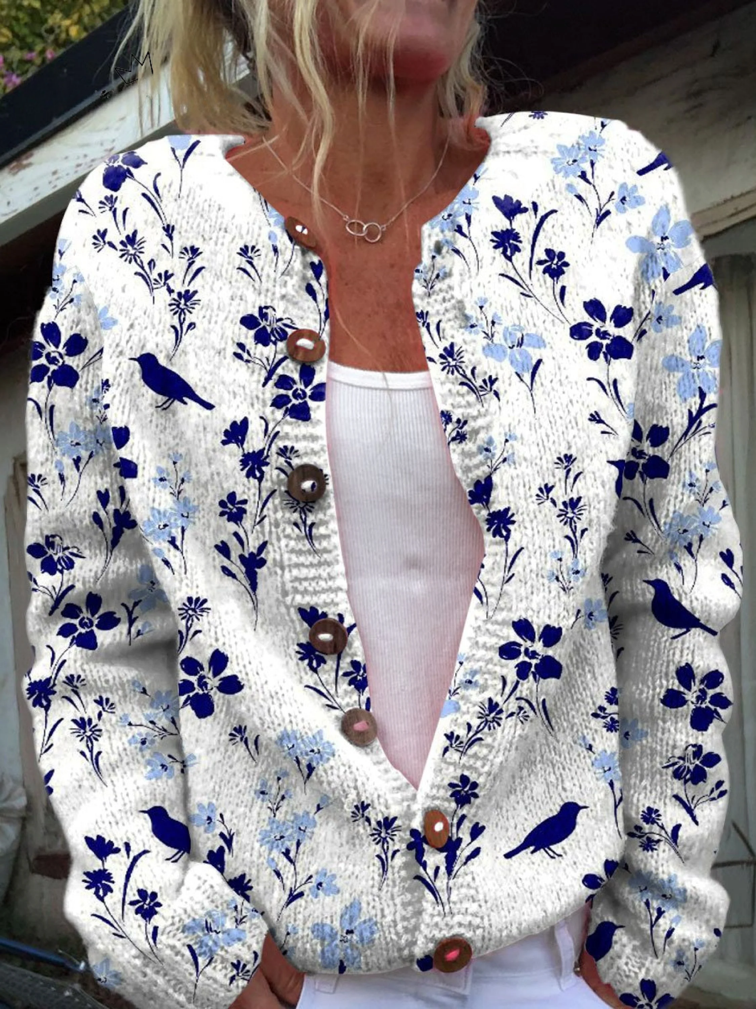 Sophie | Vintage bloemenprint cardigan