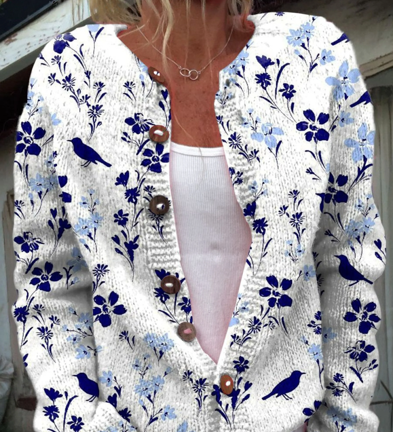 Sophie | Vintage bloemenprint cardigan