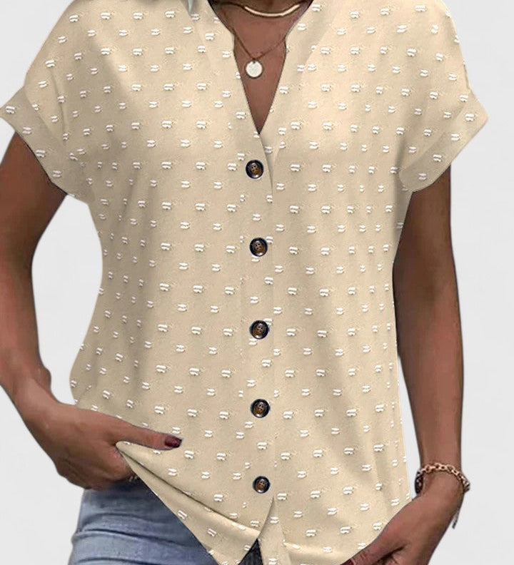 Rebecca | Comfortabele V-Hals Blouse