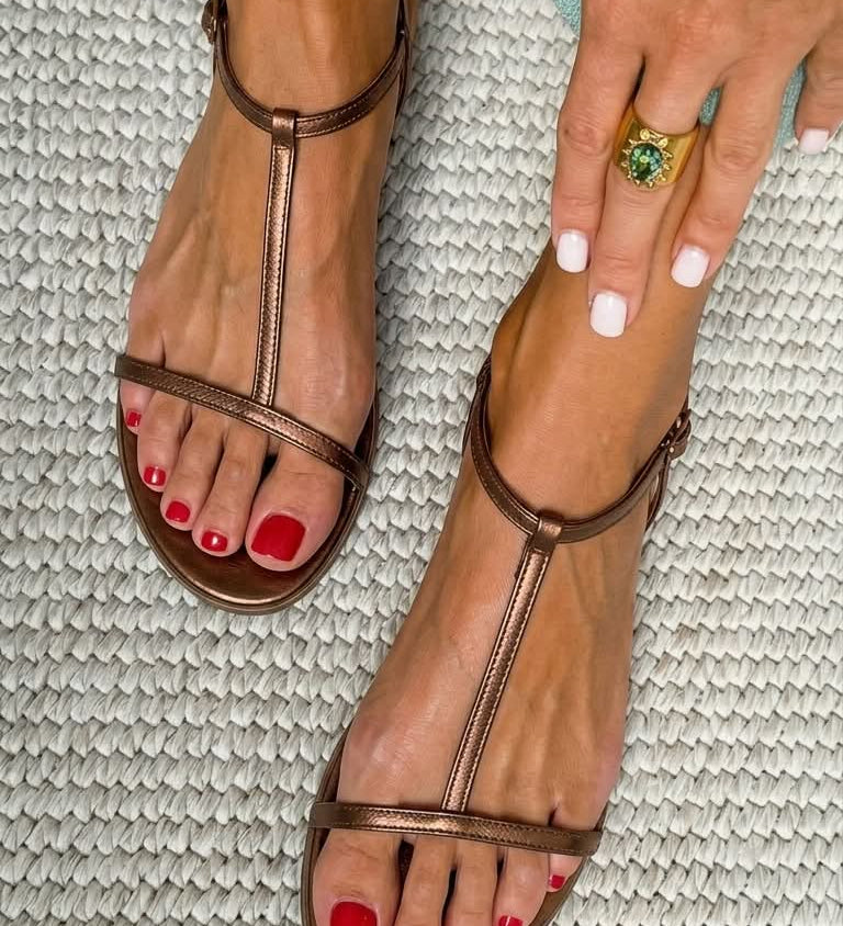 Rosalba | Gouden Lente Sandalen