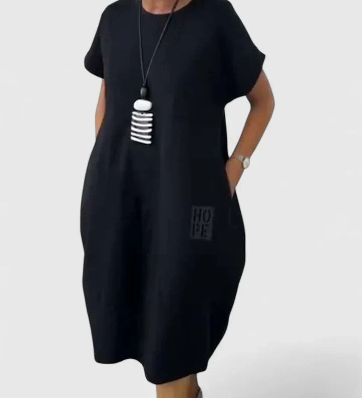 Moniek | Comfortabele Midi Jurk