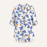 Rebecca | Elegante Bloes met Bloemenprint
