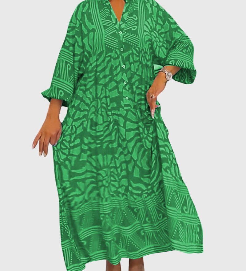 Lize | Maxi Jurk met Elegante Print