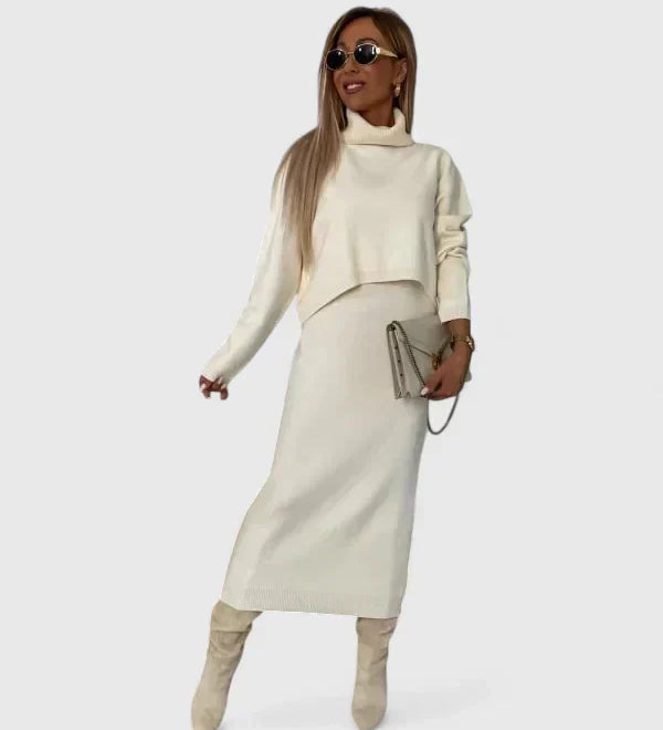 Tine | Elegante Jurk en Coltrui Set