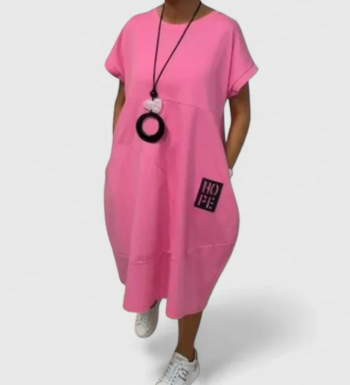 Moniek | Comfortabele Midi Jurk