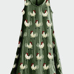Jurk met Haanprint