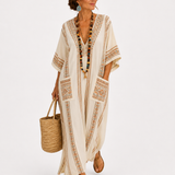 Caftán Dalia Beige Etnisch