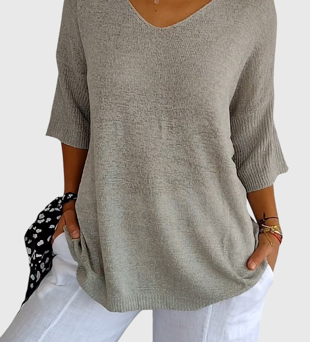 Caroline | Elegante Top met V-Hals