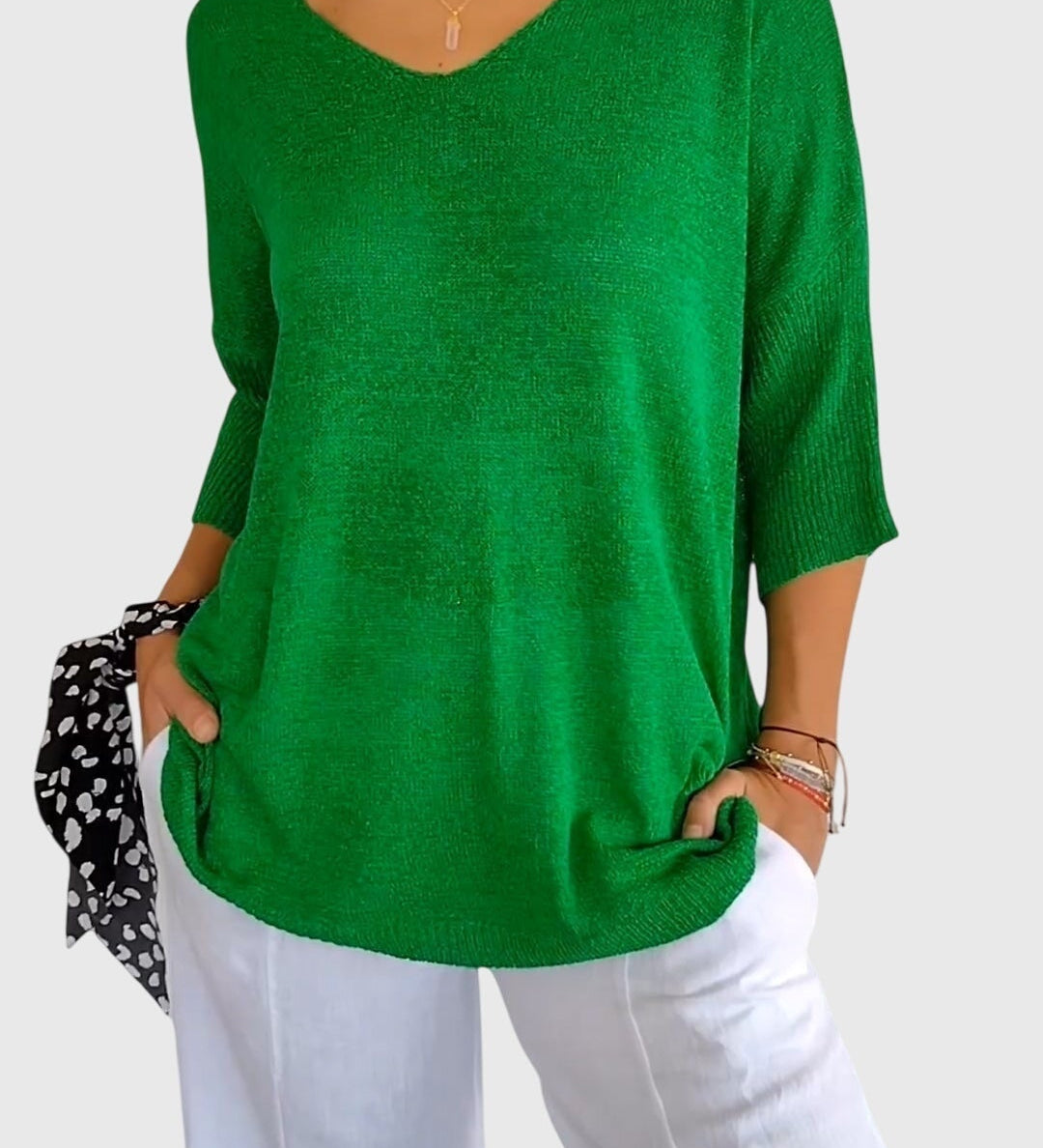 Caroline | Elegante Top met V-Hals
