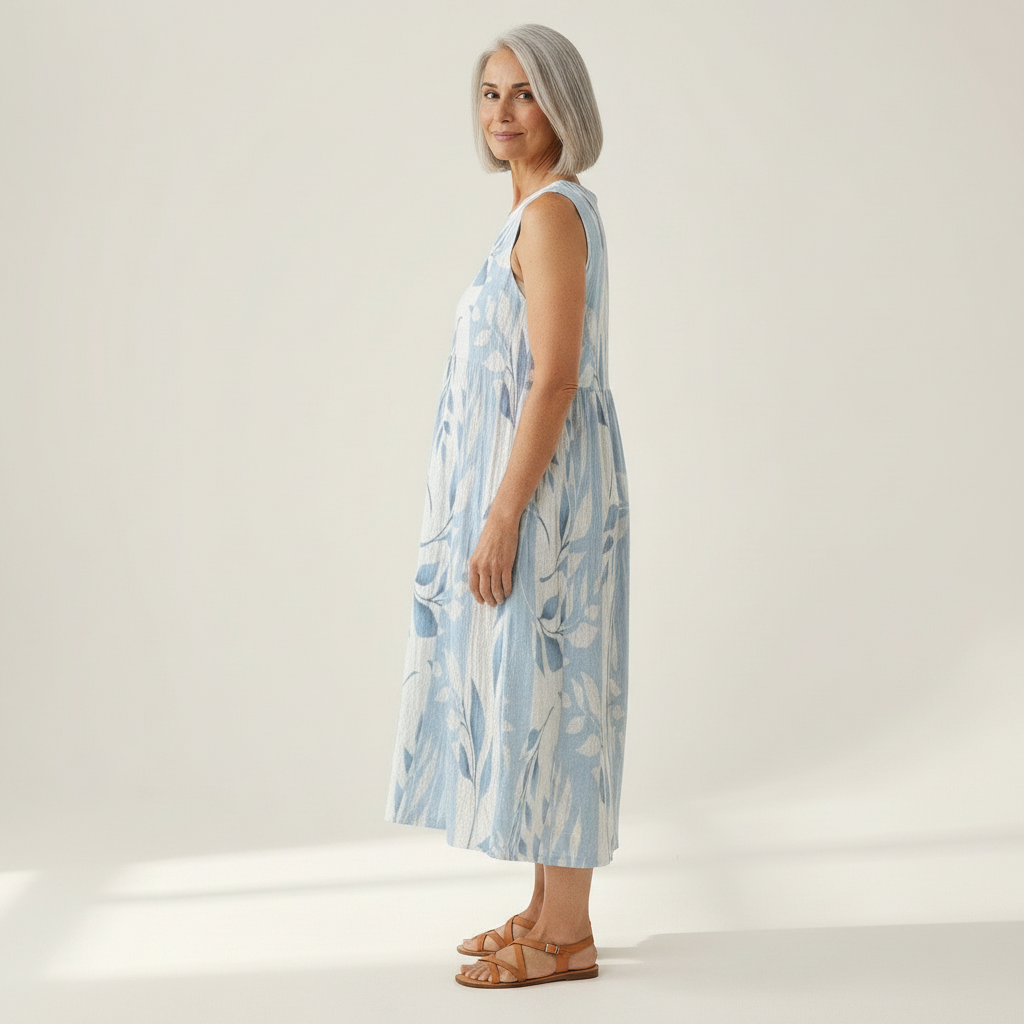 Joy - Klassieke midijurk met bloemenpatroon