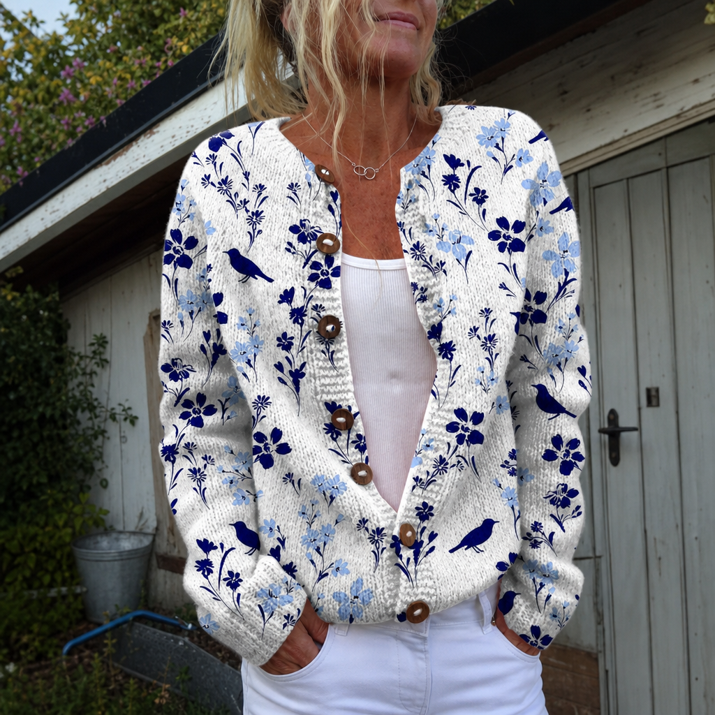 Sophie | Vintage bloemenprint cardigan