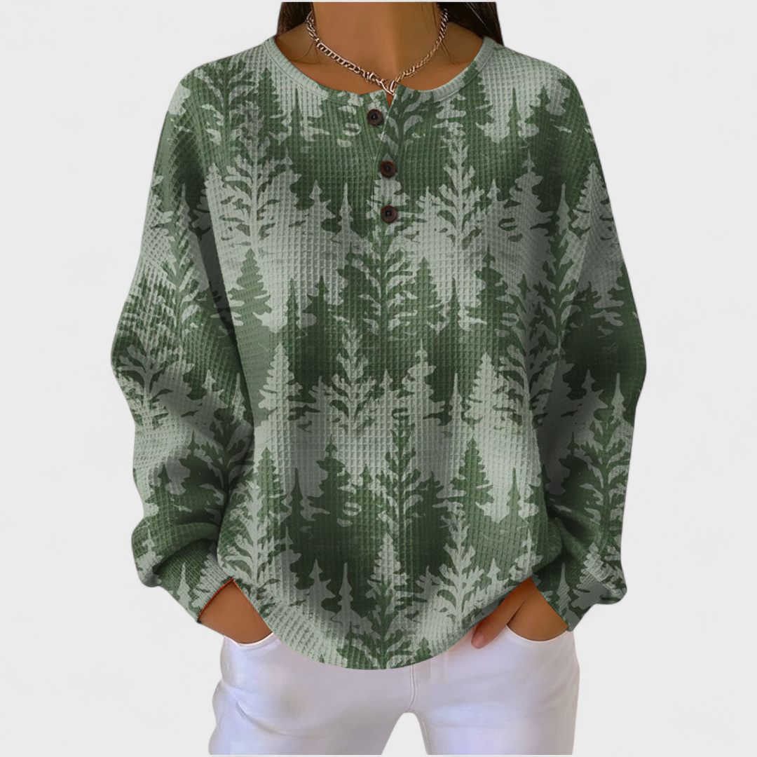 Josefien | Sweatshirt met klassiek boommotief