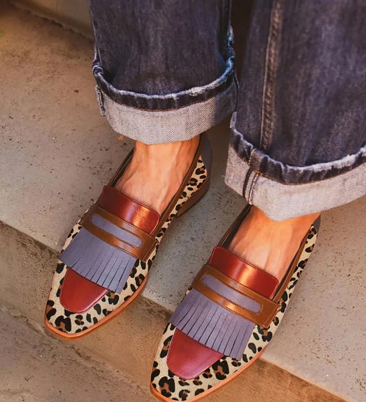 Zelda - Elegante Luipaard Mocassins