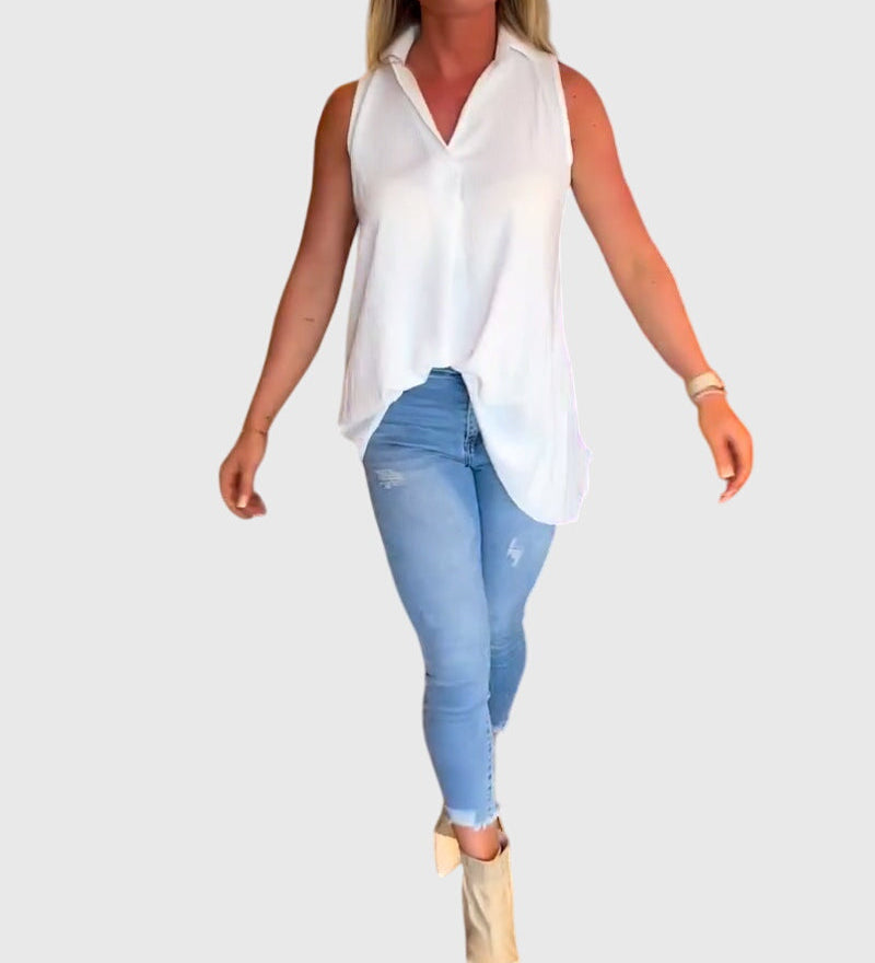 Monique | Mouwloos Top