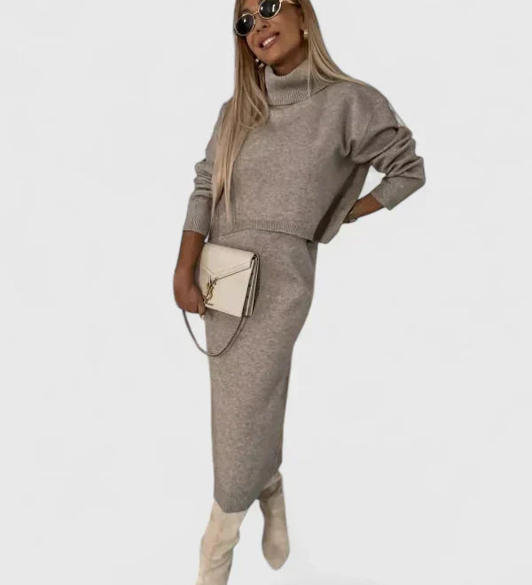 Tine | Elegante Jurk en Coltrui Set