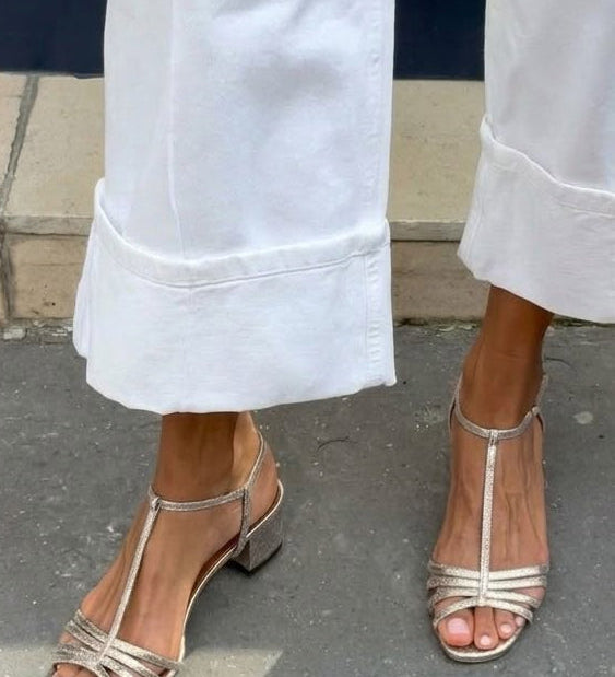Allegra | Elegante Gouden Sandalen voor Dagelijks Gebruik