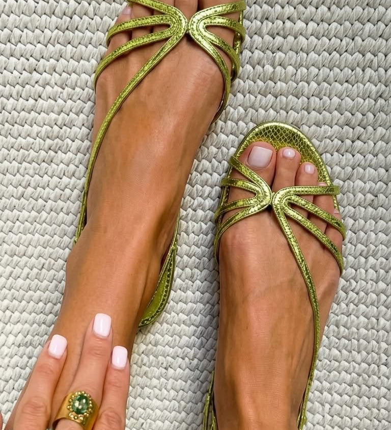 Ginevra | Elegante Gouden Sandalen voor de Zomer