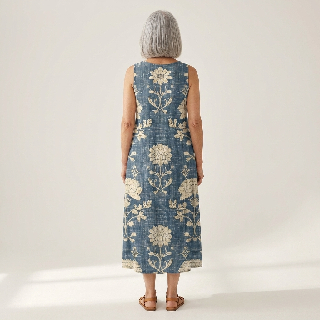 Arlo - Klassieke midijurk met bloemenpatroon