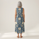 Arlo - Klassieke midijurk met bloemenpatroon