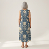 Arlo - Klassieke midijurk met bloemenpatroon