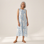Joy - Klassieke midijurk met bloemenpatroon