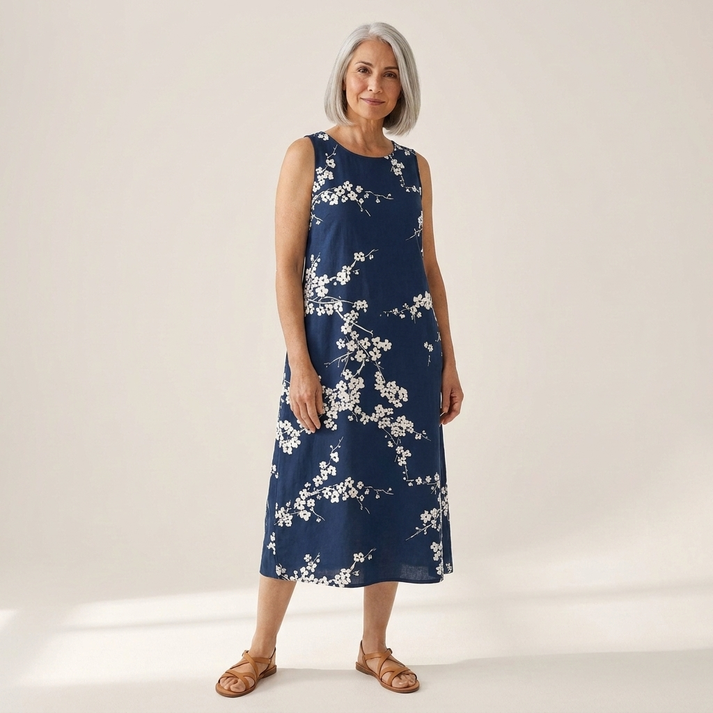Tess - Elegante midijurk met bloemenpatroon